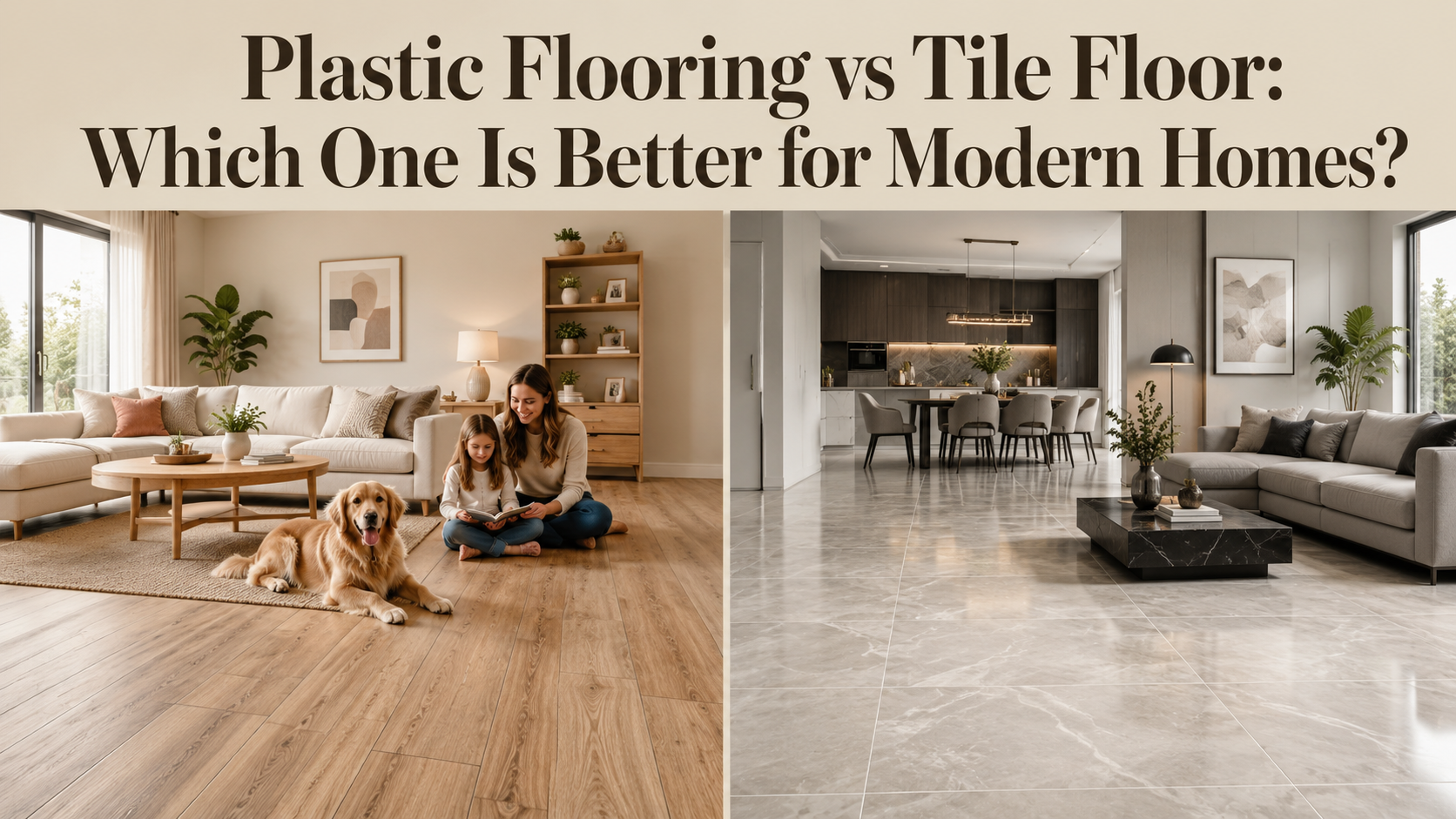 Plastic Flooring vs Tile Floor: Which One Is Better for Modern Homes?