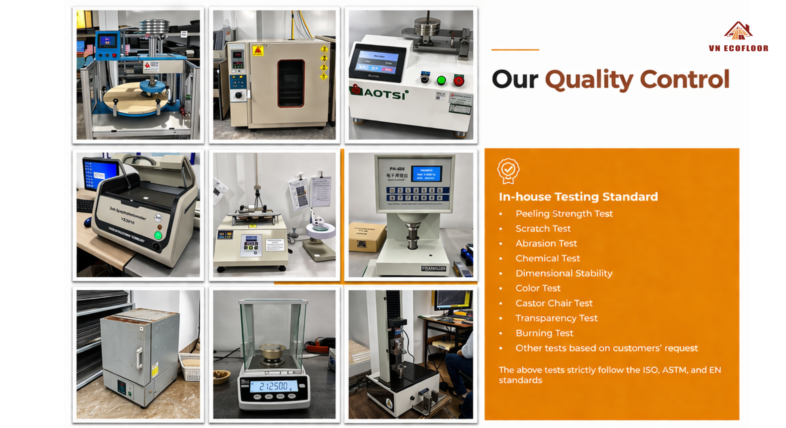 VN Ecofloor SPC flooring tests