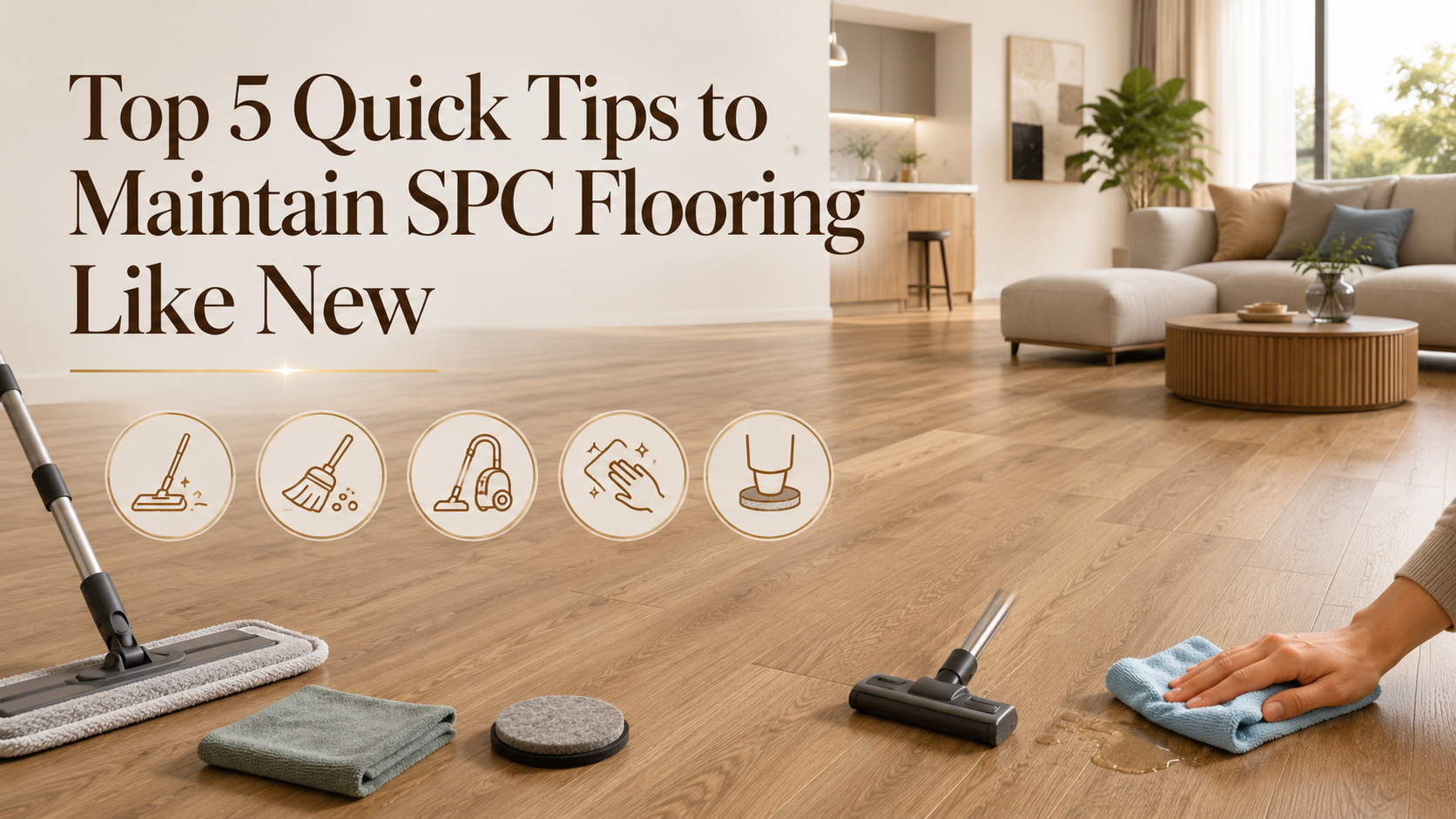 Top 5 Quick Tips to Maintain SPC Flooring Like New